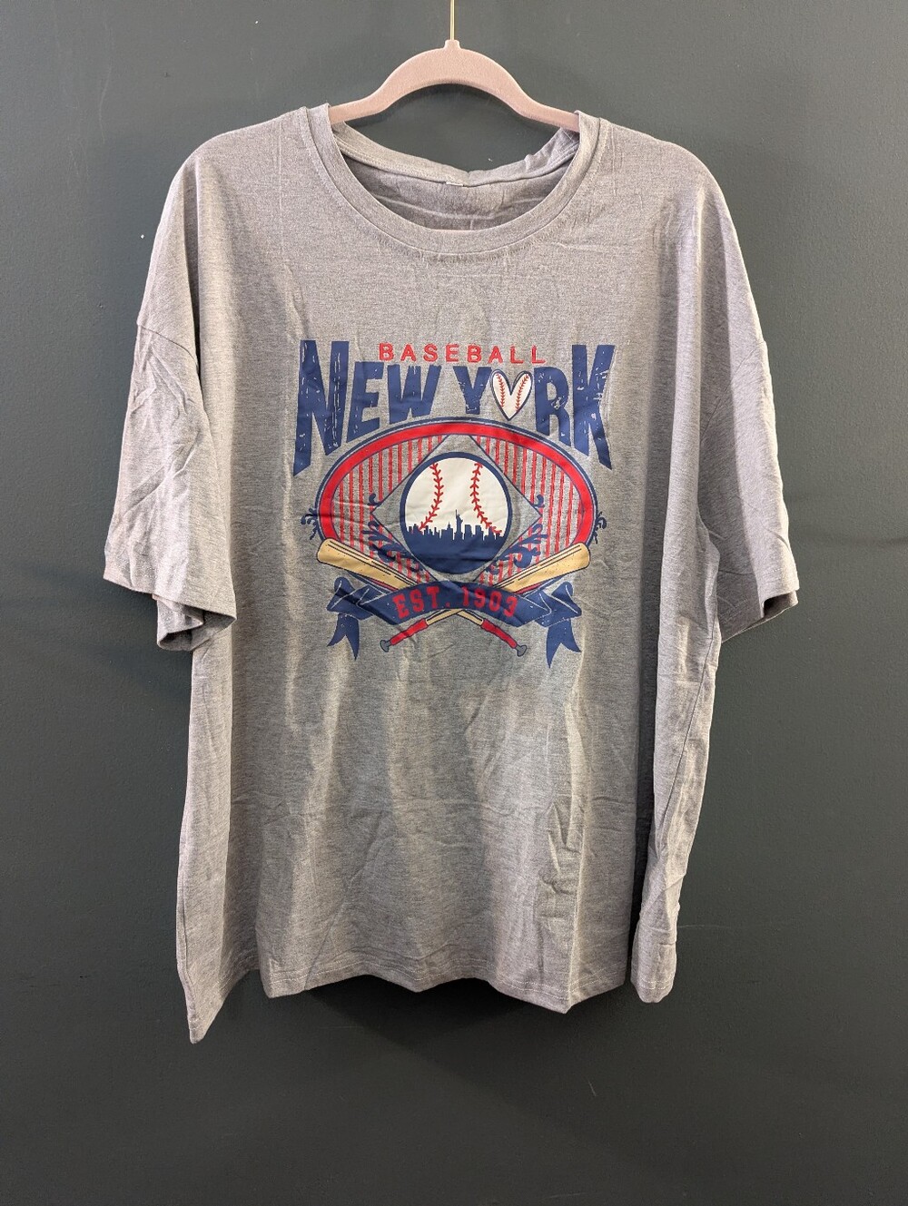 New York Baseball T-shirt Women's Size 2XL NWT